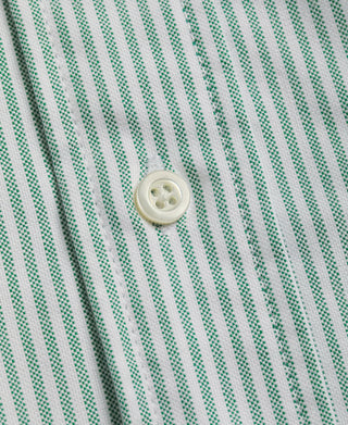 Lot 219 Button Down Oxford Shirt - Green Stripe