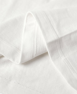 1930's 슬랜티드 포켓 튜블러 티셔츠 - 화이트
