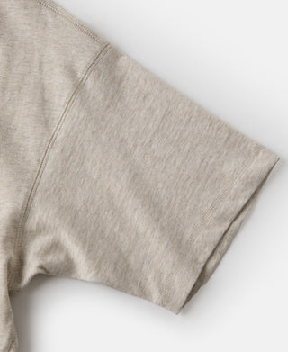 1940s Slub Cotton Henley Pocket T-shirt - Oats
