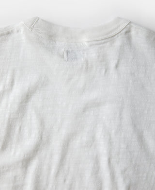 헤비웨이트 코튼 거싯 튜블러 티셔츠 - 화이트 