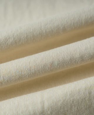 Regular Fit Heavyweight Tubular Jersey T-Shirt - Cream White