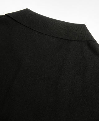 Lot 925 High-Twist Cotton Knit Polo - Black