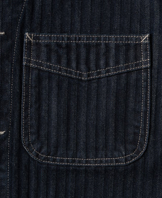1920s Herringbone Denim Work Jacket