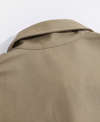 1950s Zip Up Campus Sport Jacket - Khaki