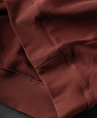 Heavyweight Quarter-Zip Collar Sweatshirt - Dark Red