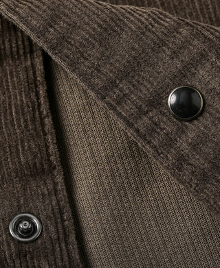 Bolero Embroidered Corduroy Western Shirt - Brown