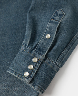 1950's 슬러브 데님 웨스턴 셔츠