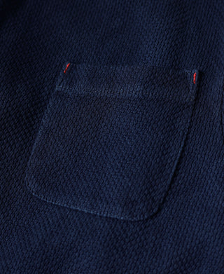 French Indigo-Dyed Sashiko Work Jacket