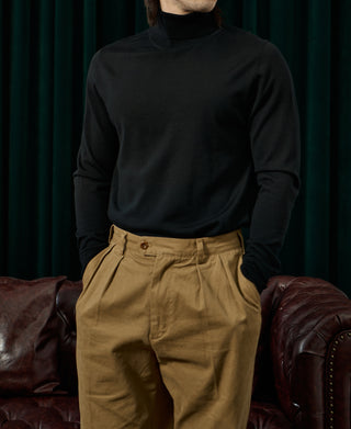 Lot 922 Merino Wool Turtleneck Sweater - Black