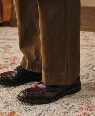 lifestyle shot of Classic Fit Two-pleated Chino - Brown
