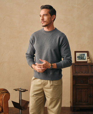 14 oz French Terry Loopwheel Sweatshirt mit Rundhalsausschnitt