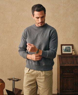 14 oz French Terry Loopwheel Sweatshirt mit Rundhalsausschnitt