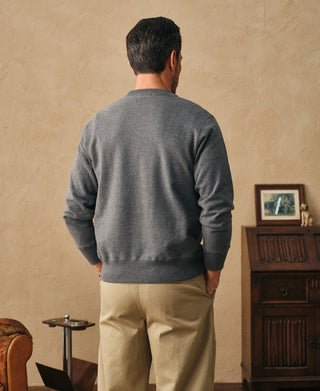 14 oz French Terry Loopwheel Sweatshirt mit Rundhalsausschnitt