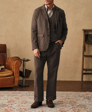 1930s Herringbone Relaxed Blazer