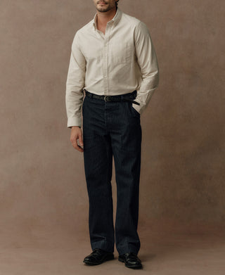 1920s Herringbone Denim Work Pants