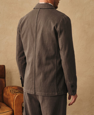 1930s Herringbone Relaxed Blazer