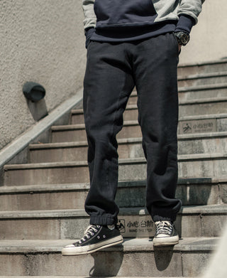 1950s Reverse Weave 20.5 oz Terry Sweatpants – Black