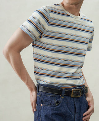 Vintage Striped Cotton-Jersey T-Shirt