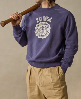 Lot 121 1950s College Athletic Sweatshirt - Vintage Purple