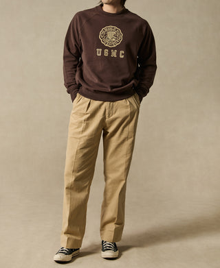 Lot 121 1950s College Athletic Sweatshirt - Brown