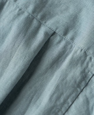 back detail of 1950s Italian Collar Linen Shirt