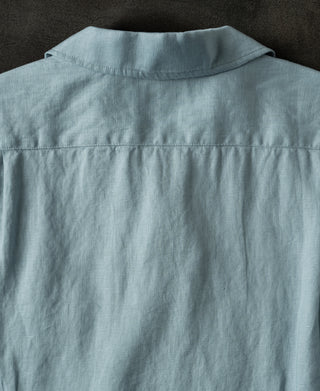 back detail of 1950s Italian Collar Linen Shirt