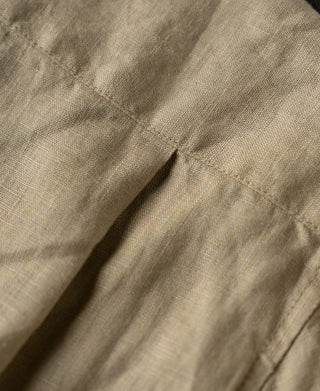 back detail of 1950s Italian Collar Linen Shirt