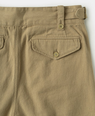 Back pocket detail of British Army Cotton-Linen Gurkha Shorts