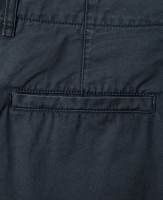 Back pocket detail of 1930s Washed Officer Chino Shorts in Navy
