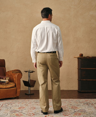 back view of 1960s Classic Button Down Oxford Shirt - White