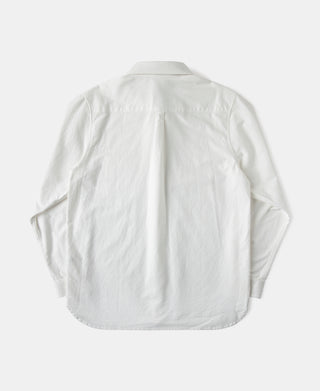 back view of 1960s Classic Button Down Oxford Shirt in White