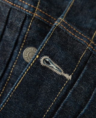 Buttonhole detail of 1950s Type 2 Selvedge Denim Jacket