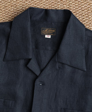 Collar Detail of Lot 220A Linen Long Sleeve Shirt