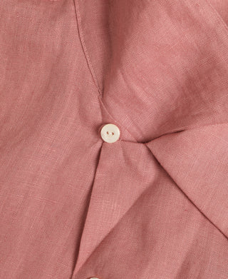 Collar Detail of Lot 220A Linen Long Sleeve Shirt
