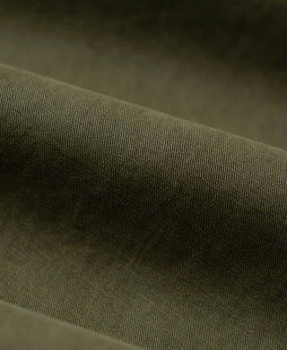 fabric detail of Vintage Washed Tapered 5-Pocket Pants in Olive