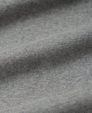 fabric texture of 1950s V-Gusset Cotton T-Shirt - Heather Gray