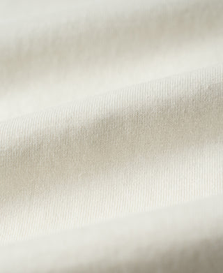 fabric texture of White 1950s V-Gusset Cotton T-Shirt