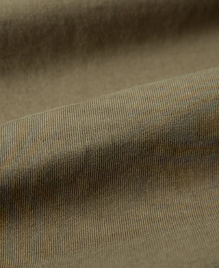 fabric texture of Khaki Heavyweight Plain Raglan Short Sleeve T-Shirt