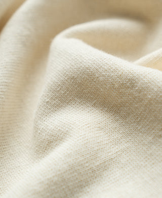 Fabric Texture of Linen Cotton Blend Knit Johnny Collar Polo