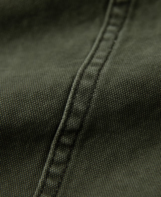 fabric texture of M-42 Canvas Cargo Shorts - Dark Olive