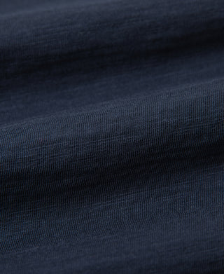 fabric texture of Indigo Heavyweight Slub Cotton Short Sleeve T-Shirt