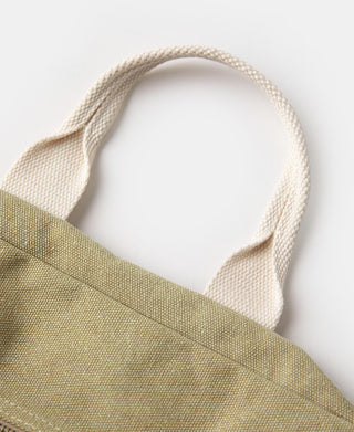 handle detail of Cotton Canvas Crossbody Messenger Bag