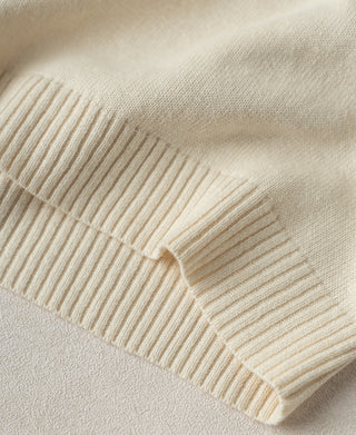 Hem Detail of Linen Cotton Blend Knit Johnny Collar Polo