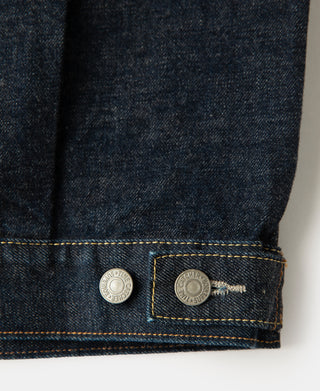 hem detail of 1950s Type 2 Selvedge Denim Jacket