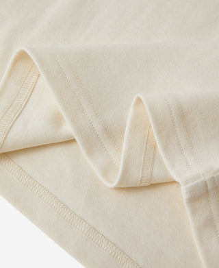 Hem Detail of 8.5 oz Organic Cotton Henley T-Shirt