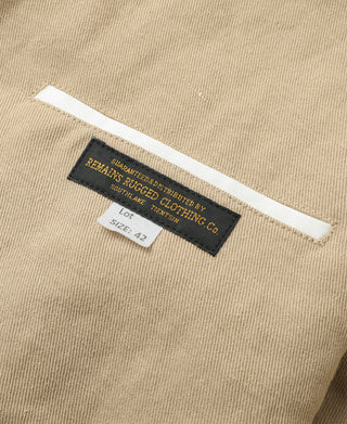 label of Textured Linen-Cotton Sack Jacket – Khaki