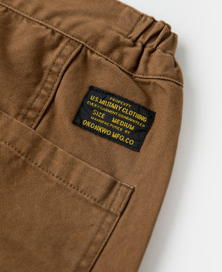 label of M-42 Canvas Cargo Shorts - Dark Khaki