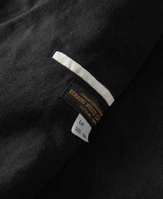 label of Textured Linen-Cotton Sack Jacket – Black