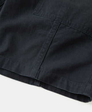 leg opening detail of M-42 Canvas Cargo Shorts - Navy