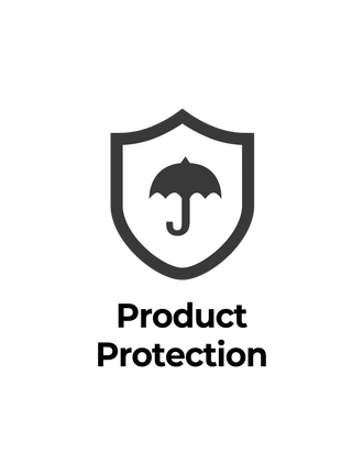 Protection shield icon with umbrella symbol